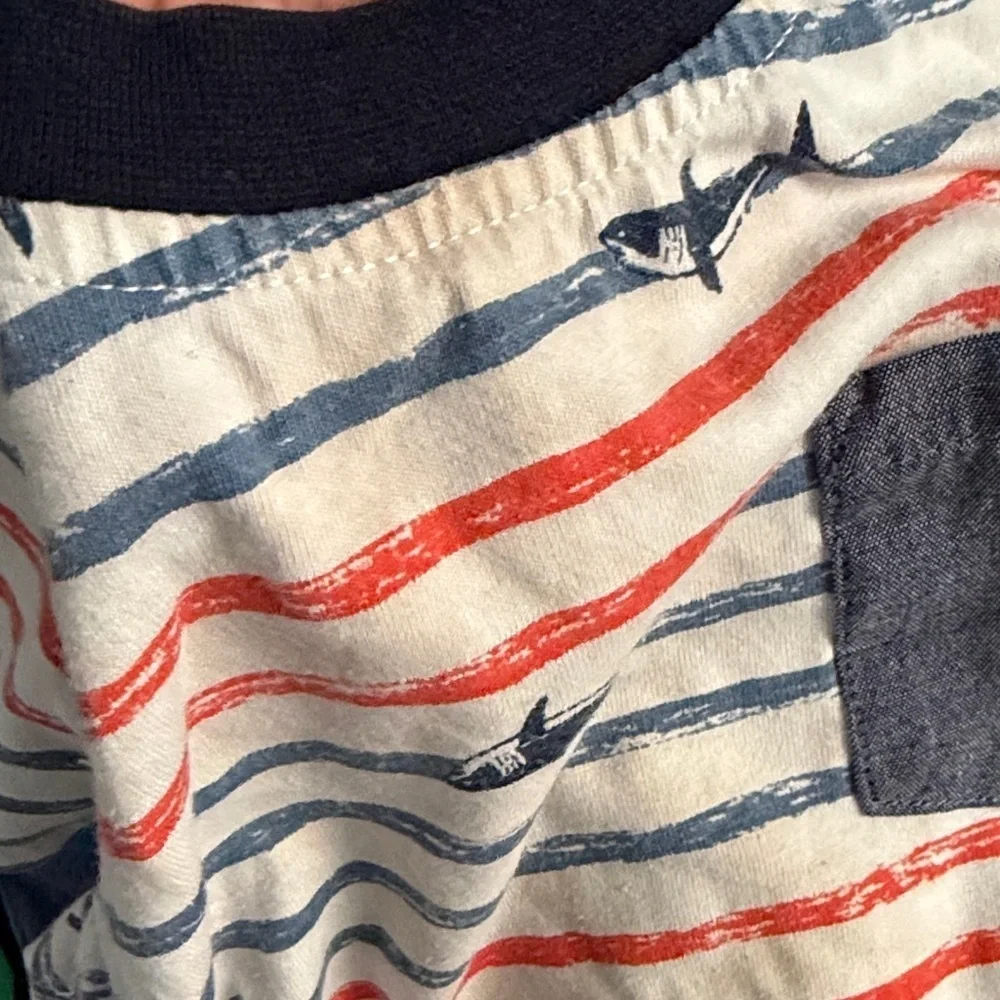 Kids' Striped and Pirate T-Shirt Set with Shorts size 2T